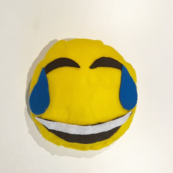28. Two Emoji Pillows - Squinty Face with Tongue and Laughing Crying Face - Picture 2 of 7